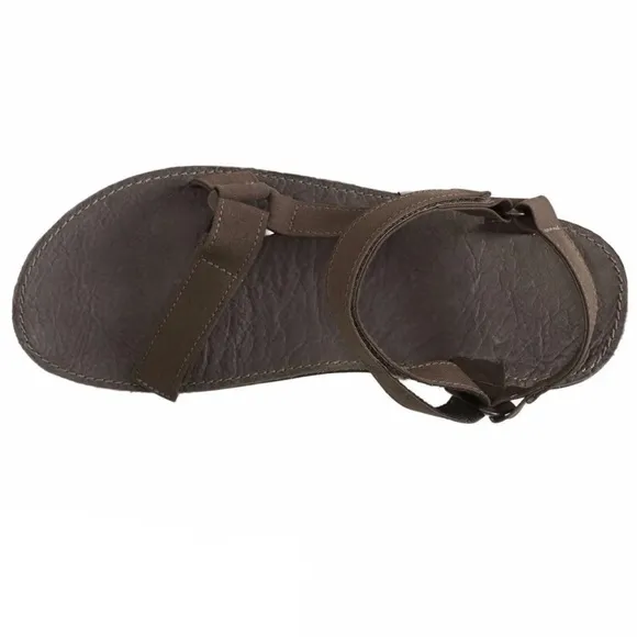 TEVA 13 Brown Original Universal Menswear Leather Canvas Velcro Straps Sandals