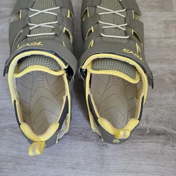 Teva Deacon Mermaid Gray and Yellow Sandals