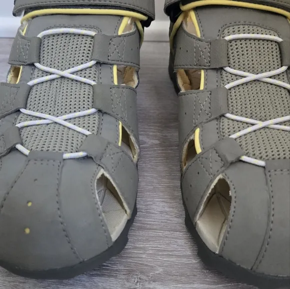 Teva Deacon Mermaid Gray and Yellow Sandals