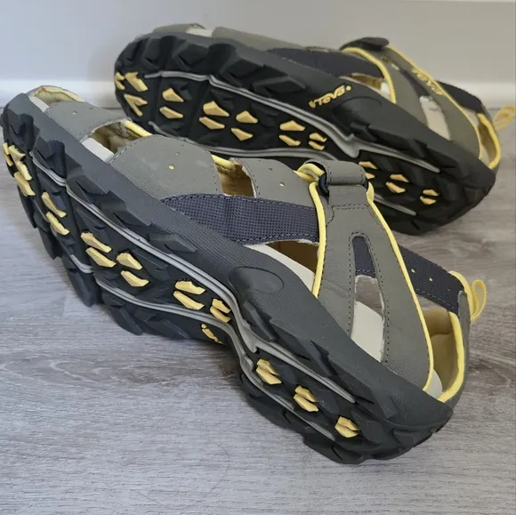 Teva Deacon Mermaid Gray and Yellow Sandals