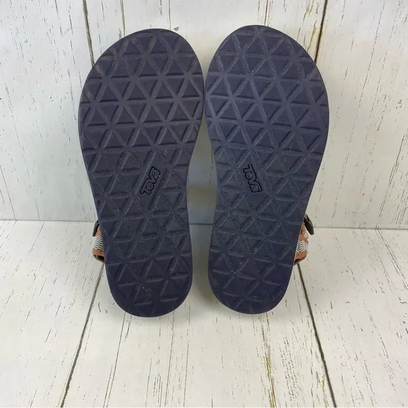 TEVA Flatform Universal Mesh Print Platform Sandals *Olive/Sea Foam‎