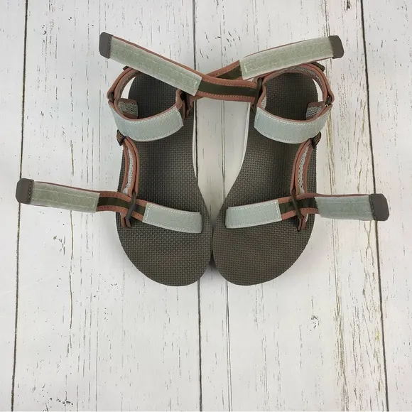 TEVA Flatform Universal Mesh Print Platform Sandals *Olive/Sea Foam‎