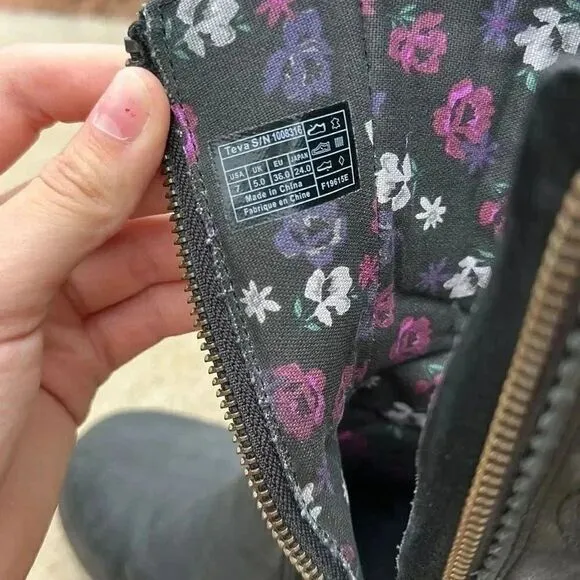 Teva Foxy Nubuck Mid Calf Leather Boots