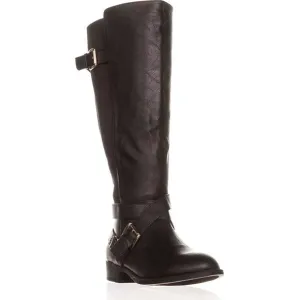 Thalia Sodi Vada Wide-Width Wide-Calf Riding Boots Faux Leather Black 6M