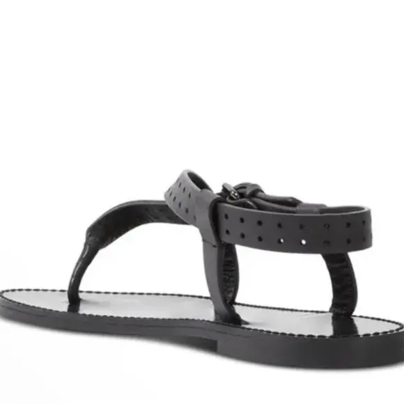 The Kooples Perforated thong Sandals size 40 or a US 9. New with box and dustbag