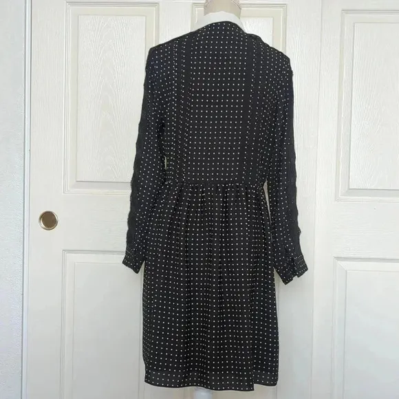 The Kooples Polkadot and Lace Shirt Dress