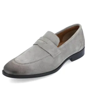 Thomas &amp; Vine Men's Bishop Leather Memory Foam Loafers Grey Size 12M Pre-Owned