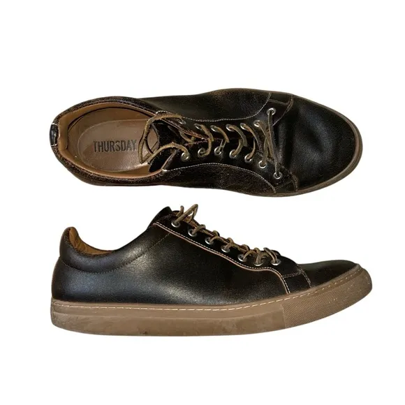 Thursday Boot Co. Everyday Heritage Brown Leather Lo Top Sneakers Men’s Size 13