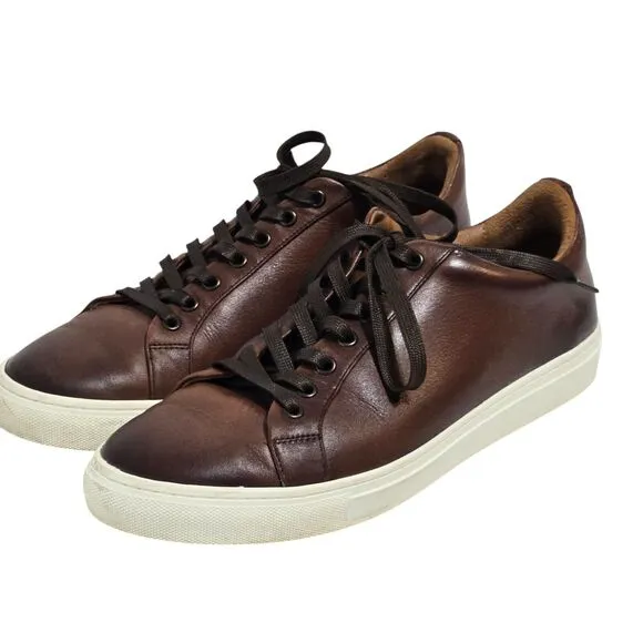 Thursday Boot Co Everyday Sneakers Shoes Mens Sz 9.5 Brown Leather Lace Handmade