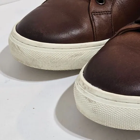 Thursday Boot Co Everyday Sneakers Shoes Mens Sz 9.5 Brown Leather Lace Handmade