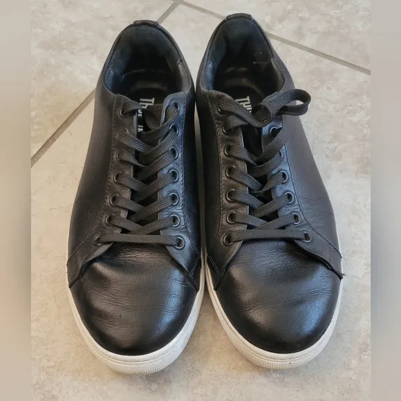 Thursday Everyday Premier Low Top BLACK Leather Sneakers Womens Size US 6.5
