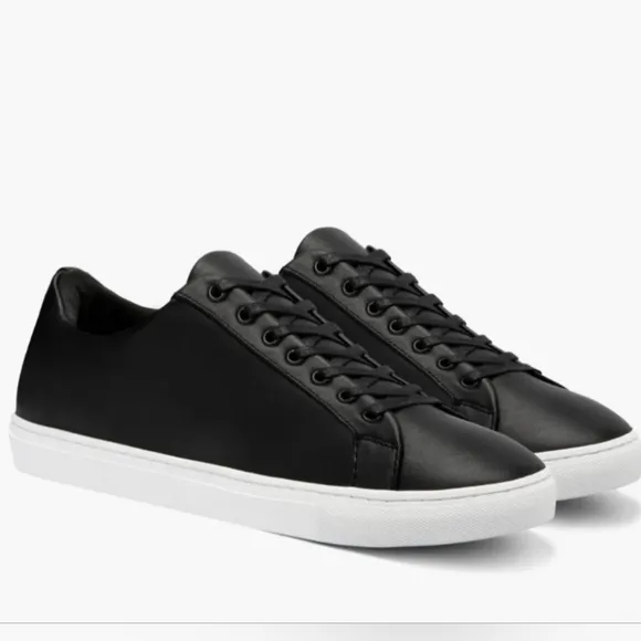 Thursday Everyday Premier Low Top BLACK Leather Sneakers Womens Size US 6.5