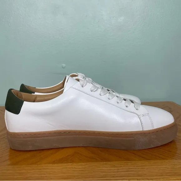 Thursday Everyday Women’s Legacy Sneakers White Green Leather Size 8 Gum Soles