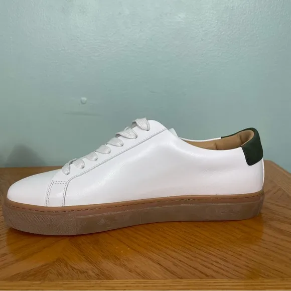 Thursday Everyday Women’s Legacy Sneakers White Green Leather Size 8 Gum Soles