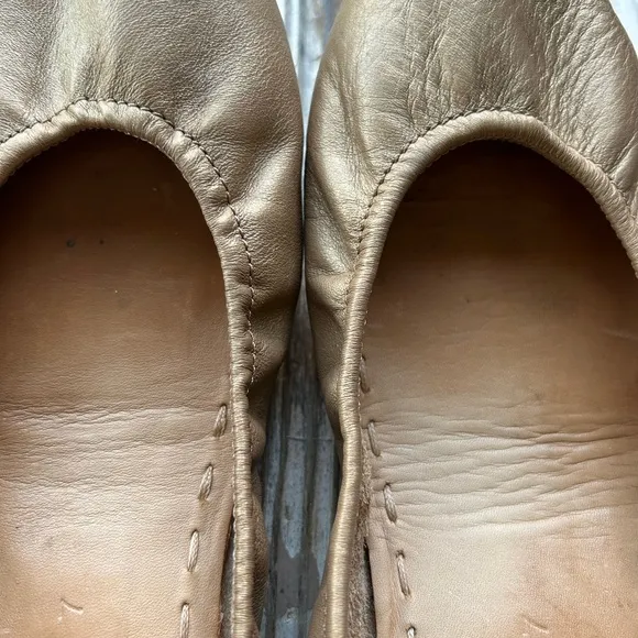 Tieks by Gavrieli Metallic Bronze Gold‎ Ballet Flats Womens US Size 7