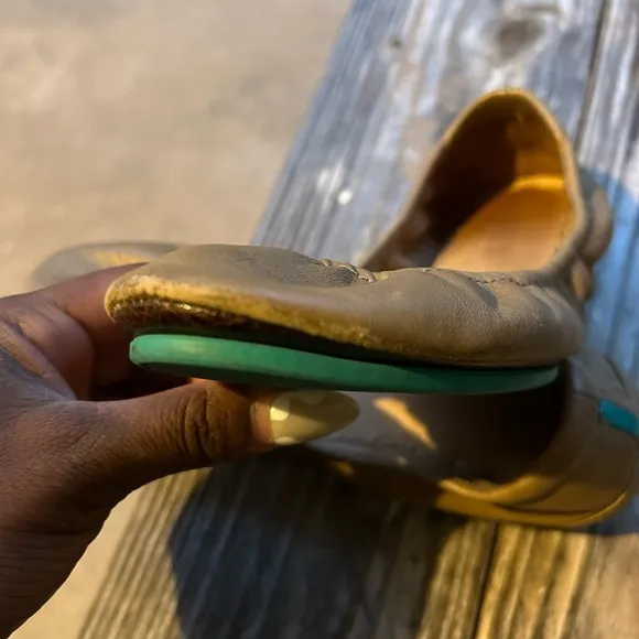 Tieks by Gavrieli Metallic Bronze Gold‎ Ballet Flats Womens US Size 7