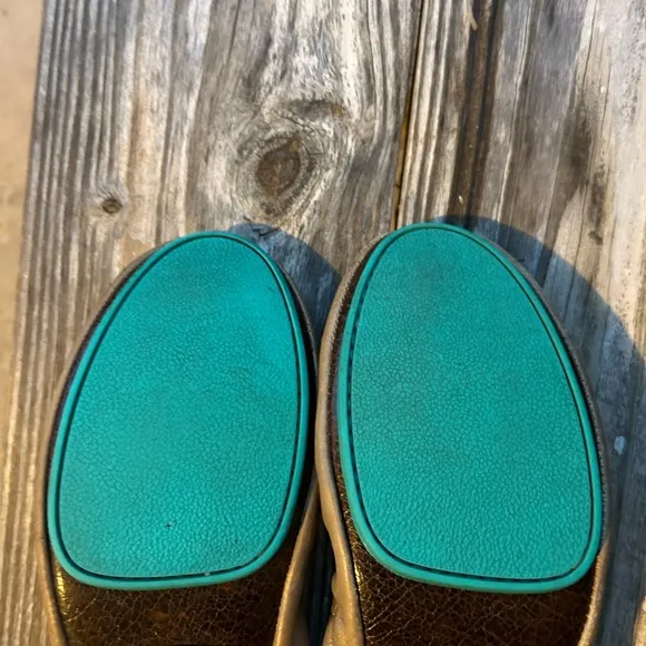 Tieks by Gavrieli Metallic Bronze Gold‎ Ballet Flats Womens US Size 7