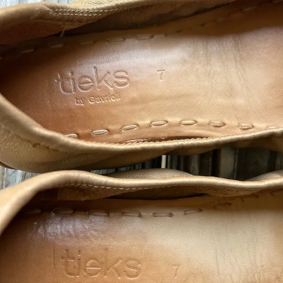 Tieks by Gavrieli Metallic Bronze Gold‎ Ballet Flats Womens US Size 7