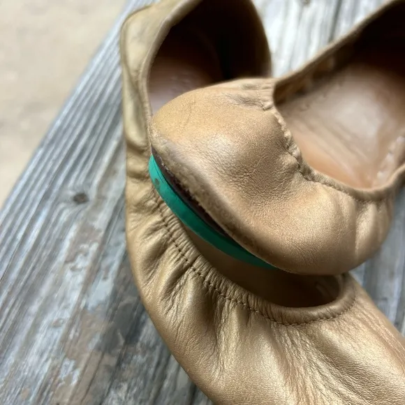 Tieks by Gavrieli Metallic Bronze Gold‎ Ballet Flats Womens US Size 7