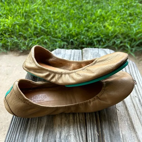 Tieks by Gavrieli Metallic Bronze Gold‎ Ballet Flats Womens US Size 7