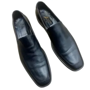 To Boot Adam Derrick Men's Black Leather Loafers Made in Italy Size 10.5