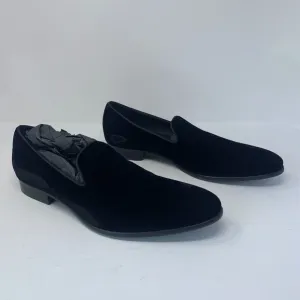 To‎ Boot New York Adam Derrick Bolton Loafers Men's 12 Black Velvet Slip-on 8100