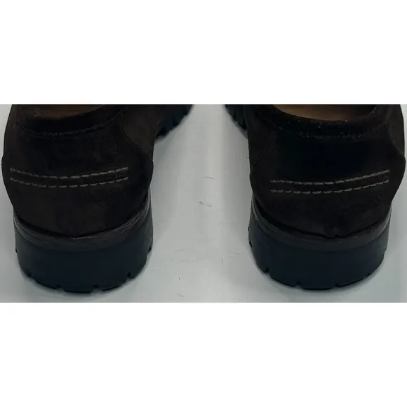 To Boot New York by Adam Derrick Dark Brown Suede Lug Sole Loafer Size 9.5