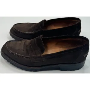 To Boot New York by Adam Derrick‎ Dark Brown Suede Lug Sole Loafer Size 9.5