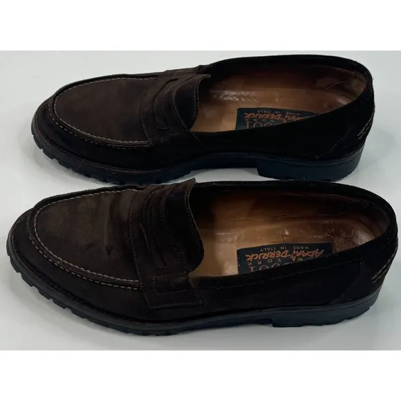 To Boot New York by Adam Derrick Dark Brown Suede Lug Sole Loafer Size 9.5