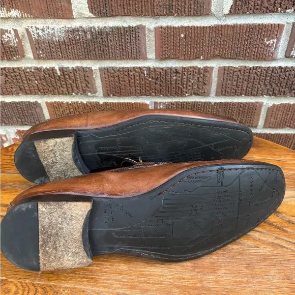 To Boot New York Mens Brown Leather Penny Loafers Size 10.5 Made in Italy.