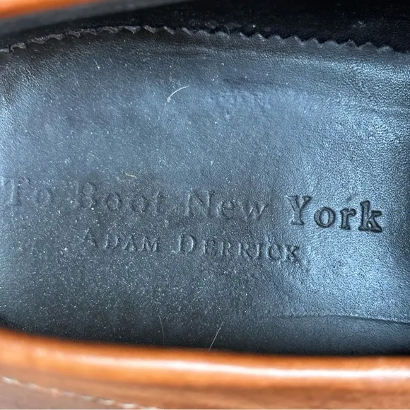 To Boot New York Mens Brown Leather Penny Loafers Size 10.5 Made in Italy.