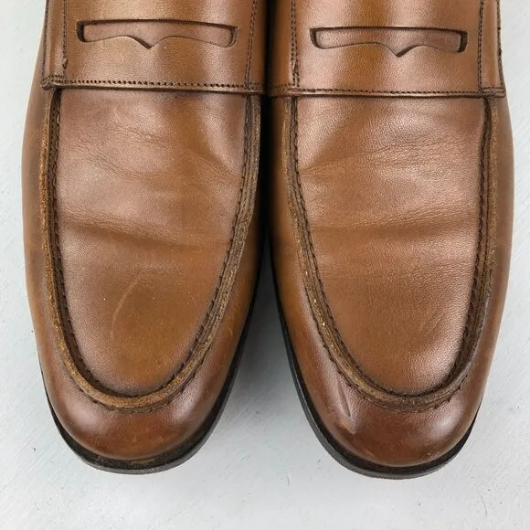To Boot New York Men's Size 11.5 Portofino Brown Leather Penny Loafers ITALY