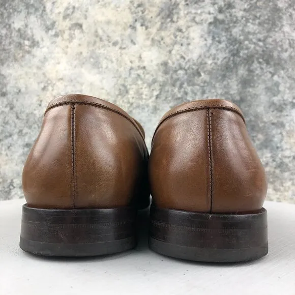 To Boot New York Men's Size 11.5 Portofino Brown Leather Penny Loafers ITALY