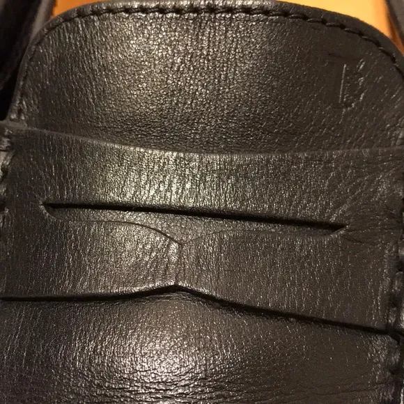Tods leather black loafers  Size 8 1/2