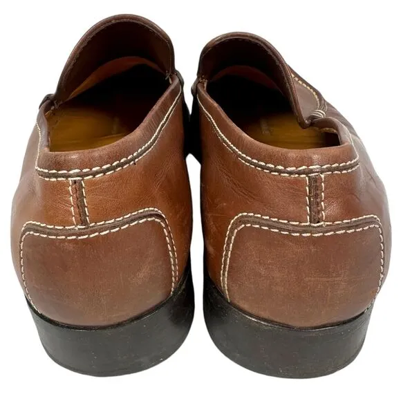 Tod’s Loafers Men’s US 8 UK 7 Brown Leather Pull-On Moc Toe Formal Casual Shoes