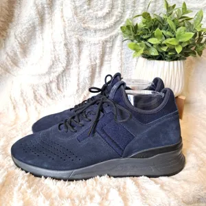 Tod's Sportivo Nubuck Neoprene Navy Blue Sneakers Suede Men's US Sz 8  NWOT $595