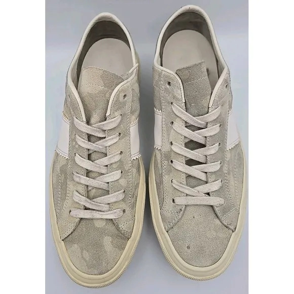 Tom Ford Camouflage Cambridge Lace Up Suede Sneakers Size 9