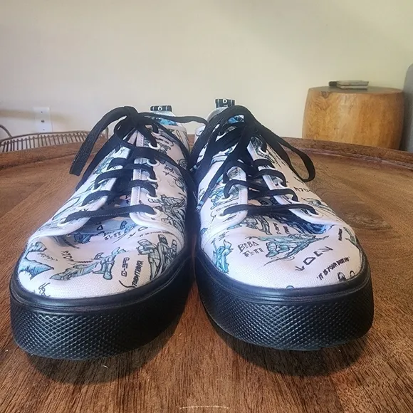 Toms x Star Wars Canvas Character Sketch Trvl Lite Low Top Sneakers Mens 10.5
