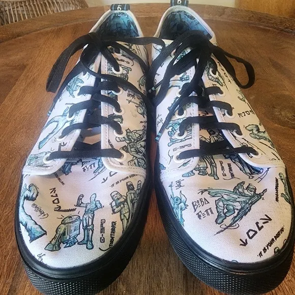 Toms x Star Wars Canvas Character Sketch Trvl Lite Low Top Sneakers Mens 10.5