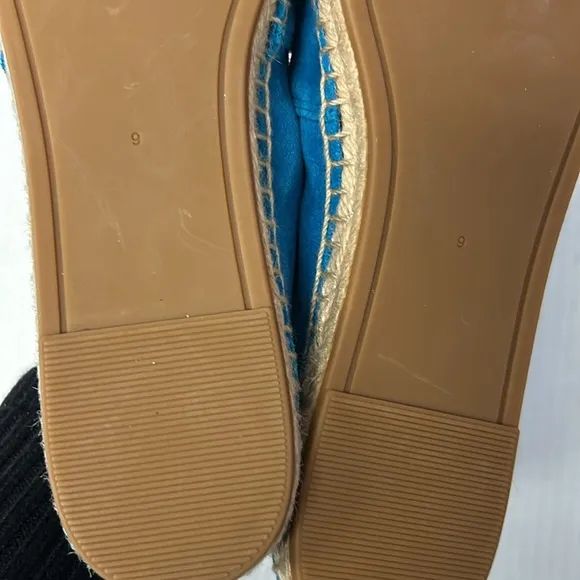 Tory Burch blue suede espadrilles