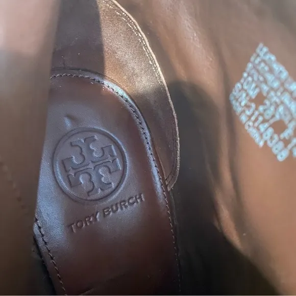 Tory Burch Brown Leather Fulton Zip Ankle Boots Booties
