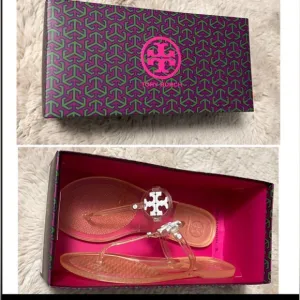 Tory Burch clear thong sandals size 9