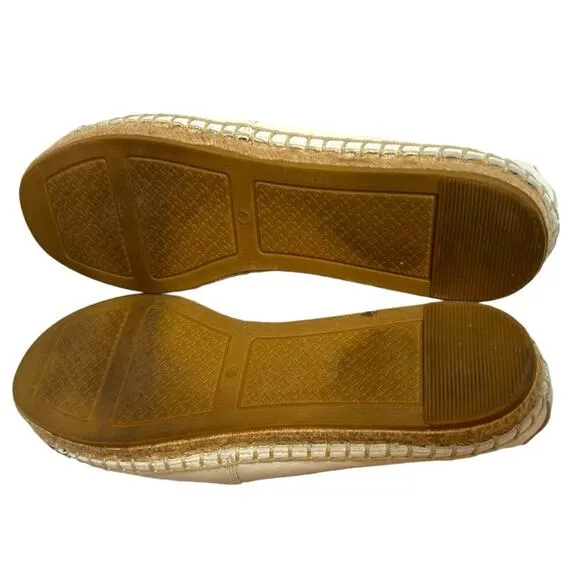 Tory Burch colorblock leather espadrilles Sz 8.5