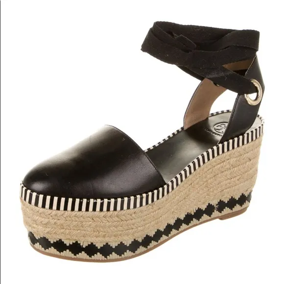 TORY BURCH  DANDY LEATHER ESPADRILLES