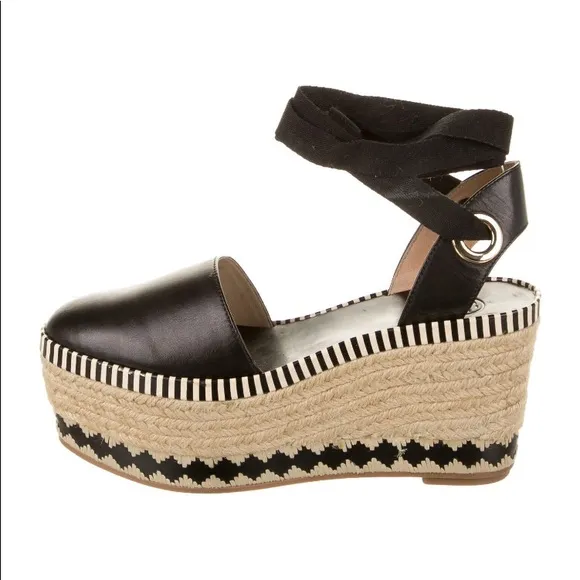 TORY BURCH  DANDY LEATHER ESPADRILLES