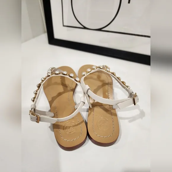 Tory Burch Emmy Pearl Thong Sandals