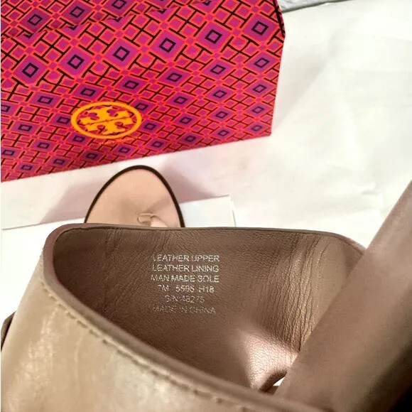 #TORY BURCH Jamie Full Logo Thong Blush Pink Size 7