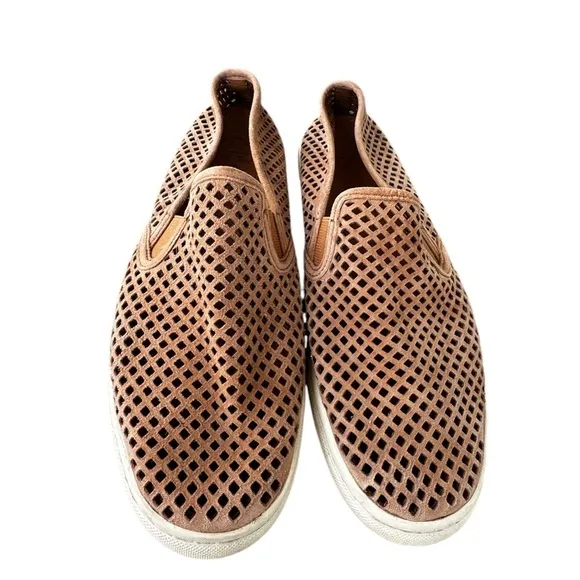 Tory Burch Jesse Suede Perforated Slip-on Sneaker Women’s 8.5