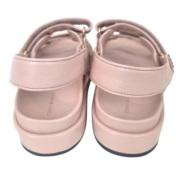 Tory Burch Kira Sport Sandal Leather Platform Designer Shoes Womens 7.5 Pink