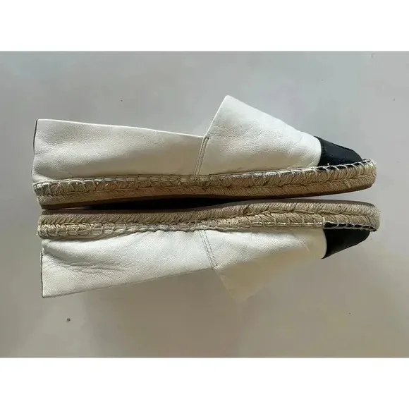 Tory Burch Leather Color Block Espadrilles Women’s Size 9